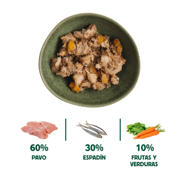 Wild Balance Lata BARF PESCADO SALVAJE Y PAVO con Verduras Frescas