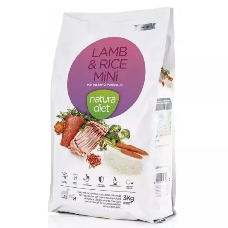 natura diet lamb rice mini pienso perros chihuahuas