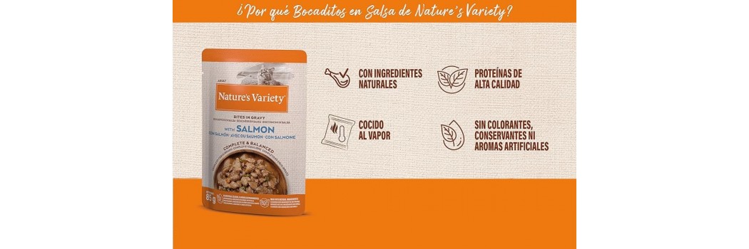 Comida húmeda Nature´s Variety para perros