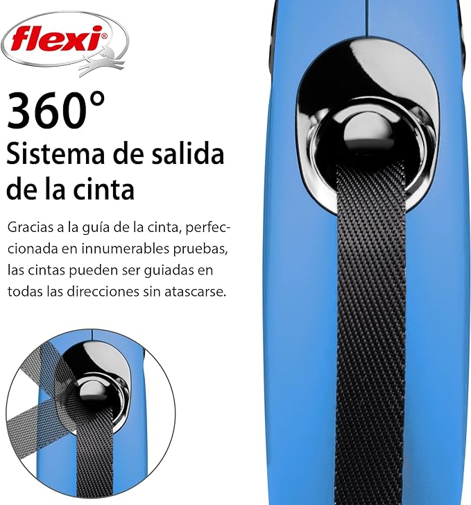 Flexi Correa Automática New Comfort XS Cinta 3 M Azul