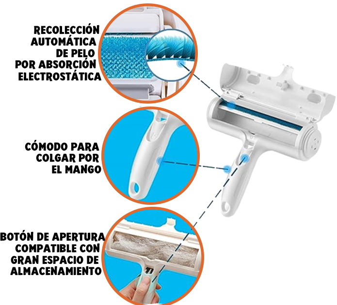 Rodillo quitapelos para mascotas - Superpet